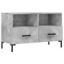 TV stand made of gray concrete plywood, measuring 80x36x50 cm. by vidaXL, TV Furniture - Ref: Foro24-828976, Price: 64,71 €, ...