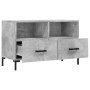 TV stand made of gray concrete plywood, measuring 80x36x50 cm. by vidaXL, TV Furniture - Ref: Foro24-828976, Price: 64,71 €, ...