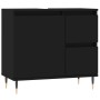 Black plywood bathroom cabinet 65x33x60 cm by vidaXL, bathroom vanities - Ref: Foro24-831597, Price: 61,09 €, Discount: %