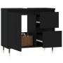 Black plywood bathroom cabinet 65x33x60 cm by vidaXL, bathroom vanities - Ref: Foro24-831597, Price: 61,09 €, Discount: %