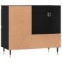 Black plywood bathroom cabinet 65x33x60 cm by vidaXL, bathroom vanities - Ref: Foro24-831597, Price: 61,09 €, Discount: %