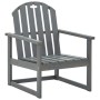 Garden armchairs 2 units solid gray acacia wood by vidaXL, Garden chairs - Ref: Foro24-312419, Price: 176,15 €, Discount: %