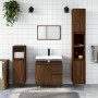 Oak brown plywood bathroom cabinet 65x33x60 cm by vidaXL, bathroom vanities - Ref: Foro24-831611, Price: 67,00 €, Discount: %