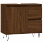 Oak brown plywood bathroom cabinet 65x33x60 cm by vidaXL, bathroom vanities - Ref: Foro24-831611, Price: 67,00 €, Discount: %