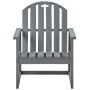 Garden armchairs 2 units solid gray acacia wood by vidaXL, Garden chairs - Ref: Foro24-312419, Price: 176,15 €, Discount: %