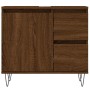 Oak brown plywood bathroom cabinet 65x33x60 cm by vidaXL, bathroom vanities - Ref: Foro24-831611, Price: 67,00 €, Discount: %