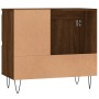 Armario de baño madera contrachapada marrón roble 65x33x60 cm de vidaXL, Tocadores de baño - Ref: Foro24-831611, Precio: 67,0...