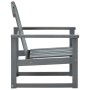 Garden armchairs 2 units solid gray acacia wood by vidaXL, Garden chairs - Ref: Foro24-312419, Price: 176,15 €, Discount: %