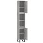 Concrete gray plywood bathroom cabinet 30x30x190 cm by vidaXL, bathroom vanities - Ref: Foro24-831544, Price: 82,45 €, Discou...