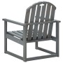 Garden armchairs 2 units solid gray acacia wood by vidaXL, Garden chairs - Ref: Foro24-312419, Price: 176,15 €, Discount: %