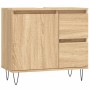 Armario de baño madera contrachapada roble Sonoma 65x33x60 cm de vidaXL, Tocadores de baño - Ref: Foro24-831607, Precio: 78,8...