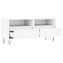 Weißer TV-Schrank aus Sperrholz, 100 x 34,5 x 44,5 cm von vidaXL, TV-Möbel - Ref: Foro24-831236, Preis: 71,99 €, Rabatt: %