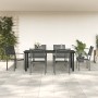 Garden dining set, 7 pieces, black steel and textilene by vidaXL, Garden sets - Ref: Foro24-3200732, Price: 450,48 €, Discoun...