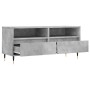 Concrete gray plywood TV cabinet 100x34.5x44.5cm by vidaXL, TV Furniture - Ref: Foro24-831232, Price: 58,37 €, Discount: %