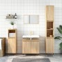 Engineered wood bathroom cabinet in Sonoma oak, 58x33x60 cm. by vidaXL, bathroom vanities - Ref: Foro24-831575, Price: 50,99 ...