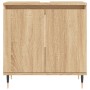 Engineered wood bathroom cabinet in Sonoma oak, 58x33x60 cm. by vidaXL, bathroom vanities - Ref: Foro24-831575, Price: 50,99 ...