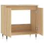 Engineered wood bathroom cabinet in Sonoma oak, 58x33x60 cm. by vidaXL, bathroom vanities - Ref: Foro24-831575, Price: 50,99 ...