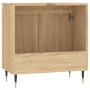 Engineered wood bathroom cabinet in Sonoma oak, 58x33x60 cm. by vidaXL, bathroom vanities - Ref: Foro24-831575, Price: 50,99 ...