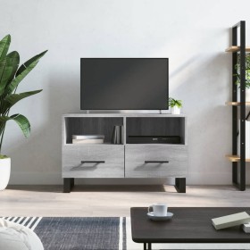 Engineered wood TV stand in Sonoma gray, 80x36x50 cm by vidaXL, TV Furniture - Ref: Foro24-829002, Price: 50,80 €, Discount: %