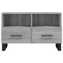 Engineered wood TV stand in Sonoma gray, 80x36x50 cm by vidaXL, TV Furniture - Ref: Foro24-829002, Price: 50,80 €, Discount: %