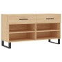 Banco zapatero madera de ingeniería roble Sonoma 102x35x55 cm de vidaXL, Zapateros y organizadores de calzado - Ref: Foro24-8...