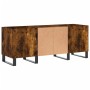 Smoked oak plywood disc cabinet 121x38x48 cm by vidaXL, CD and DVD storage - Ref: Foro24-831689, Price: 90,64 €, Discount: %