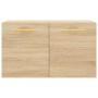 Armario de pared madera ingeniería roble Sonoma 60x36,5x35 cm de vidaXL, Taquillas y armarios de almacenamiento - Ref: Foro24...