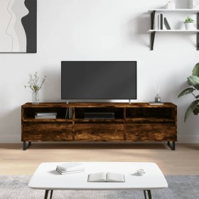 Smoked oak plywood TV cabinet 150x30x44.5 cm by vidaXL, TV Furniture - Ref: Foro24-831305, Price: 116,95 €, Discount: %