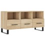 TV stand made of engineered wood in Sonoma oak, 102x36x50 cm. by vidaXL, TV Furniture - Ref: Foro24-829063, Price: 80,01 €, D...