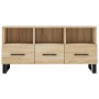 TV stand made of engineered wood in Sonoma oak, 102x36x50 cm. by vidaXL, TV Furniture - Ref: Foro24-829063, Price: 80,01 €, D...