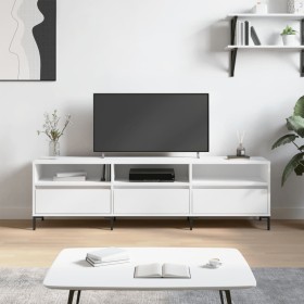 Mueble de TV madera contrachapada blanco 150x30x44,5 cm de vidaXL, Muebles TV - Ref: Foro24-831284, Precio: 96,99 €, Descuent...