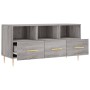 Sonoma gray engineered wood TV cabinet 102x36x50 cm by vidaXL, TV Furniture - Ref: Foro24-829026, Price: 57,83 €, Discount: %