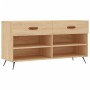 Schuhbank aus Holzwerkstoff Sonoma-Eiche 102x35x55 cm von vidaXL, Schuhregale und Schuhorganisatoren - Ref: Foro24-829711, Pr...