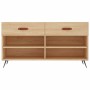 Banco zapatero madera de ingeniería roble Sonoma 102x35x55 cm de vidaXL, Zapateros y organizadores de calzado - Ref: Foro24-8...