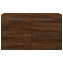 Oak brown engineered wood wall cabinet 60x36.5x35 cm by vidaXL, Lockers and storage cabinets - Ref: Foro24-830035, Price: 42,...