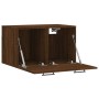 Oak brown engineered wood wall cabinet 60x36.5x35 cm by vidaXL, Lockers and storage cabinets - Ref: Foro24-830035, Price: 42,...