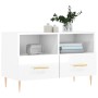 Glossy white plywood TV cabinet 80x36x50 cm by vidaXL, TV Furniture - Ref: Foro24-828958, Price: 48,07 €, Discount: %