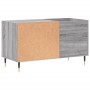 Sonoma grauer Schallplattenschrank aus Holzwerkstoff, 85 x 38 x 48 cm von vidaXL, CD- und DVD-Speicher - Ref: Foro24-831698, ...