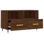 TV stand made of brown oak plywood, measuring 80x36x50 cm. by vidaXL, TV Furniture - Ref: Foro24-828955, Price: 51,62 €, Disc...