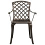 Garden chairs 4 units cast aluminum bronze by vidaXL, Garden chairs - Ref: Foro24-315571, Price: 534,37 €, Discount: %