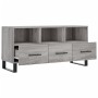 Sonoma gray engineered wood TV cabinet 102x36x50 cm by vidaXL, TV Furniture - Ref: Foro24-829066, Price: 81,74 €, Discount: %