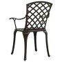 Garden chairs 4 units cast aluminum bronze by vidaXL, Garden chairs - Ref: Foro24-315571, Price: 534,37 €, Discount: %