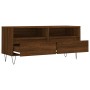 Oak brown plywood TV cabinet 100x34.5x44.5 cm by vidaXL, TV Furniture - Ref: Foro24-831243, Price: 71,99 €, Discount: %