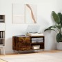 Smoked oak engineered wood record cabinet 85x38x48 cm by vidaXL, CD and DVD storage - Ref: Foro24-831697, Price: 56,20 €, Dis...