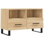 Mueble para TV madera contrachapada roble ahumado 80x36x50 cm de vidaXL, Muebles TV - Ref: Foro24-828999, Precio: 66,16 €, De...