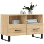 Mueble para TV madera contrachapada roble ahumado 80x36x50 cm de vidaXL, Muebles TV - Ref: Foro24-828999, Precio: 66,16 €, De...