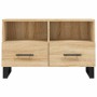 Mueble para TV madera contrachapada roble ahumado 80x36x50 cm de vidaXL, Muebles TV - Ref: Foro24-828999, Precio: 66,16 €, De...