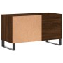 Mueble de discos madera de ingeniería marrón roble 85x38x48 cm de vidaXL, Almacenamiento para CD y DVD - Ref: Foro24-831715, ...