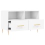 Mueble para TV madera contrachapada blanco 80x36x50 cm de vidaXL, Muebles TV - Ref: Foro24-828956, Precio: 51,55 €, Descuento: %