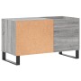 Sonoma grauer Schallplattenschrank aus Holzwerkstoff, 85 x 38 x 48 cm von vidaXL, CD- und DVD-Speicher - Ref: Foro24-831714, ...